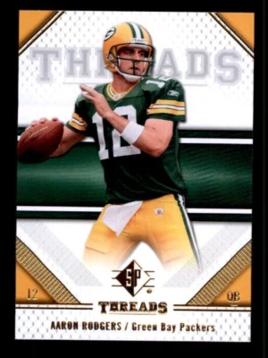2009 SP Threads #1 Aaron Rodgers. - Image 1 of 2