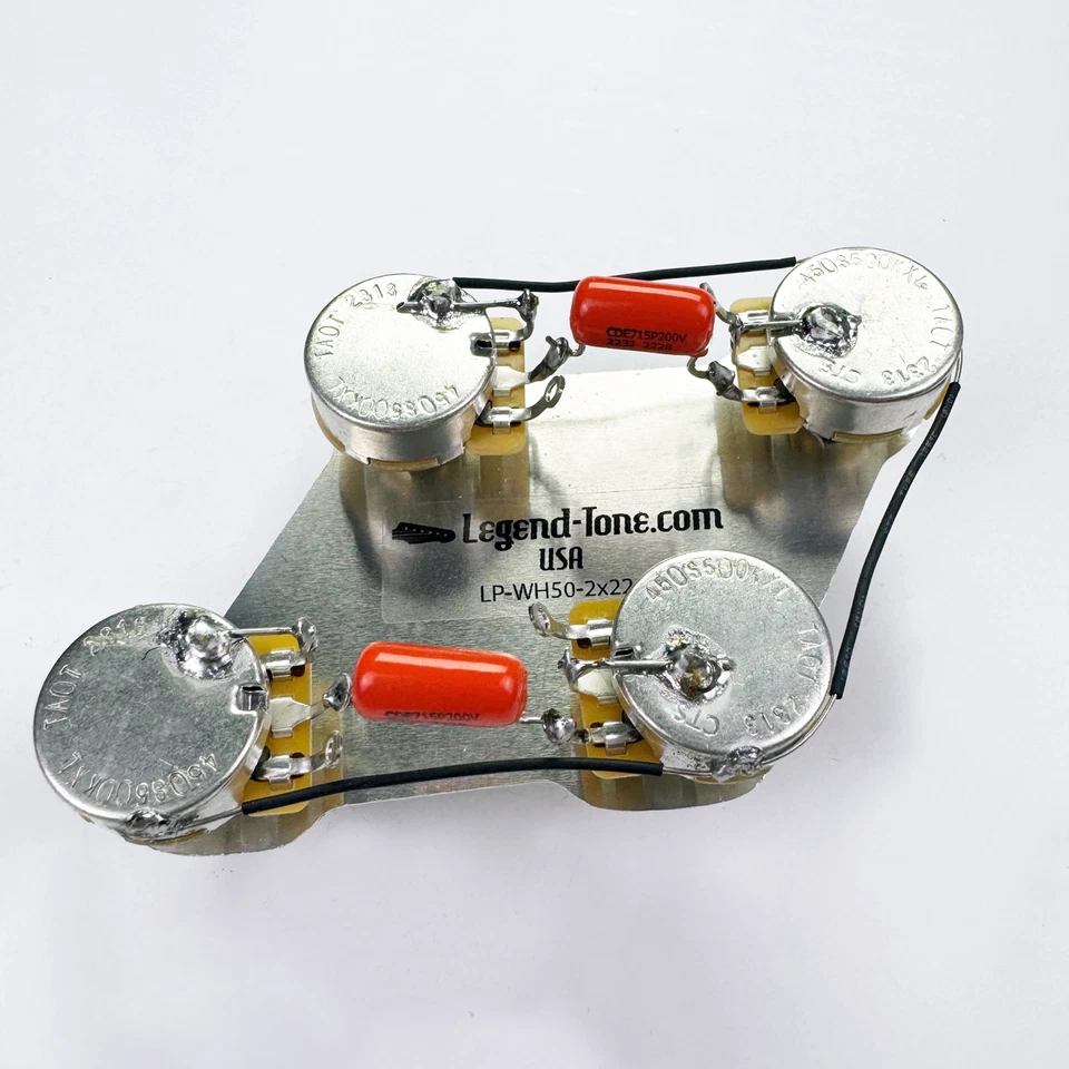 Gibson Les Paul Wiring Harness 50's Wiring - Standard, Orange Drop .022uF Caps - Image 1 of 4