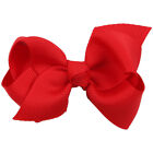 Kids Girls Candy Color Hair Accessories 3 Inch Big Hair Bows With Clip Barrettes