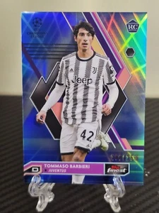 Tommaso Barbieri 2023 Topps Finest UEFA Base Blue Vaporwave Refractor 200/250 - Bild 1 von 6