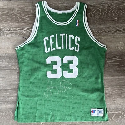 LARRY BIRD Boston Celtics Signed Auto Jersey JSA Certified Champion Size 46 - Image 1 of 4