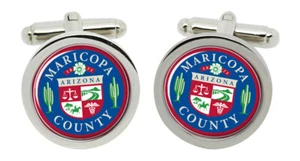 Maricopa County AZ (USA) Round Cufflinks in Box - Picture 1 of 5