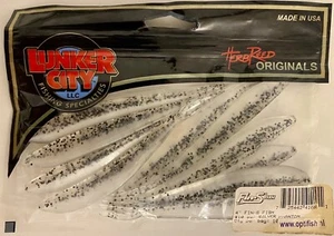 Lunker City Fin-S Fish 4" 10-Stück S&P SILVER PHANTOM #10 Gummifisch V-Tail Shad - Bild 1 von 1