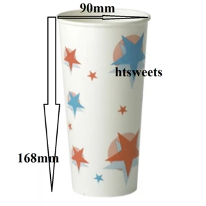 TAZA DE PAPEL BEBIDA FRÍA DISEÑO STAR/BALL 22OZX1000, SIN TAPA - Imagen 1 de 1