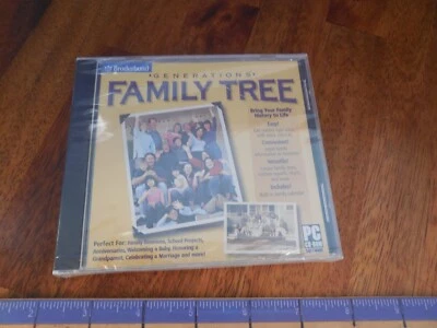 Broderbund Generations Family Tree Genealogy PC CD-ROM - Image 1 of 2