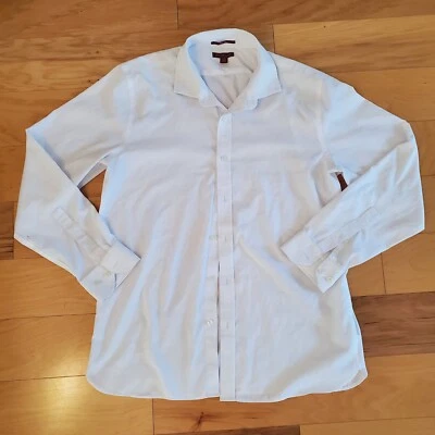 Camisa de vestir blanca Red House sin planchar calce ajustado para hombre grande SL 33 Foto 1 de 4