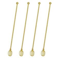 Stainless Steel Stir Sticks Dualuse Mixing Spoon Gold Swizzle Sticks For Coffee 