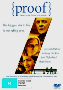 Proof (DVD, 2005) Jake Gyllenhaal Anthony Hopkins - Australia Region 4 FREE POST - Picture 1 of 4