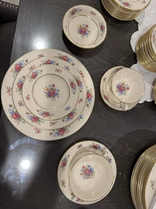 Vintage Lenox Rose J-300 5 Piece Dinner Setting - Picture 1 of 5