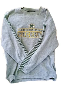 Vintage Green Bay Packers Sweatshirt XL grau Fleecepullover - Bild 1 von 10