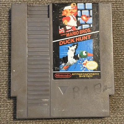 Vintage NES Super Mario Bros Duck Hunt Nintendo Game Cartridge 1985 Made Japan - Image 1 of 2