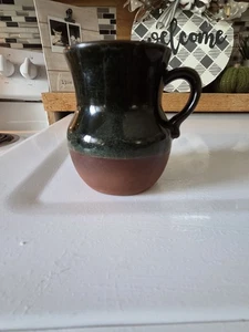 Vintage Senor Pico Studio Keramik schwarz & braun Kaffeebecher Tasse 1966 Japan - Bild 1 von 9