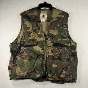 Northwest Territory Camo Hunting Fishing Vest Men's XL Woodland Plus Pockets - Picture 1 of 8