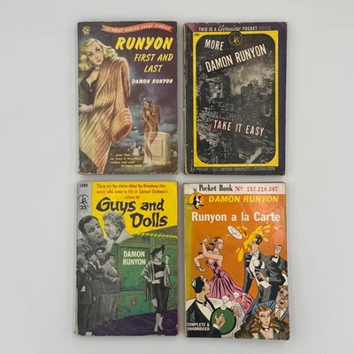 Damon Runyon Short Stories Lot of 3 Paperback Books Guys and Dolls - Image 1 of 4