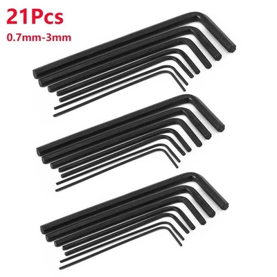 21pcs Mini Micro Hexagon Hex Allen Key Set Wrench Screwdriver Tool Kit 0.7mm-3mm - Image 1 of 4