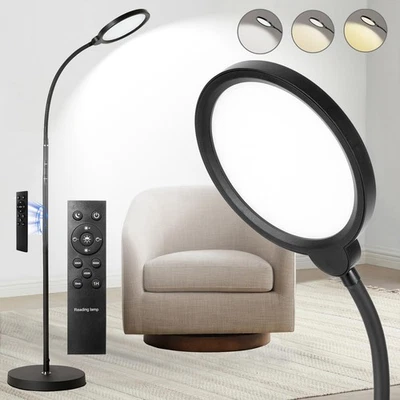Floor Lamp, Reading Light, Bright Modern Tall Lamp, 3 Color Temperatures & Br... - Image 1 of 4