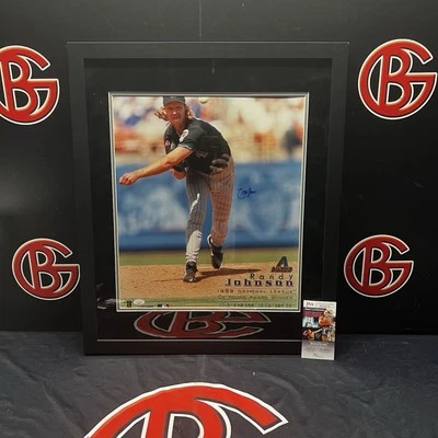 Randy Johnson Arizona Diamondbacks Signed Framed 16X20 Photo Autographed JSA - Image 1 of 4