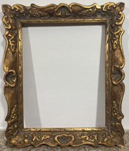 Cornice Antico Montparnasse 3F Dorata E Lavorato Scanalature: 30x24 CM Vista : - Picture 1 of 7