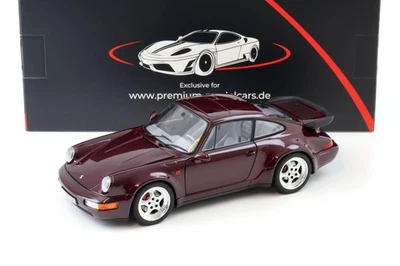 1:18 Norev Porsche 911 964 Turbo 3.6 Coupe 1993 Amethyst Metallic - Limited 999 - Image 1 of 4