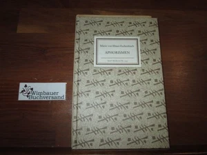 Aphorismen. Mit einem Nachw. von Karl Krolow / Insel-Bücherei ; Nr. 543 Ebner-Es - Picture 1 of 1