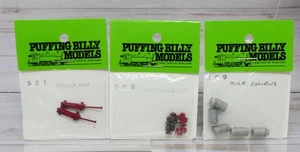 3 x Puffing Billy Models Detail Sets, Jack Milchdosen Mahlwerk Schraubstock, Metall S Scale - Bild 1 von 4