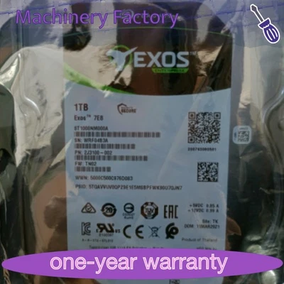 Seagate Exos 7E8 Hard drive internal 1 TB 3.5" SATA 6Gb/s 7200 rpm ST1000NM000A - Image 1 of 4