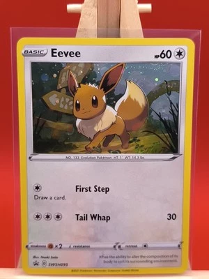Eevee SWSH095 Sword & Shield Ultra Rare Holo Promo Pokemon Card * New * - Image 1 of 4