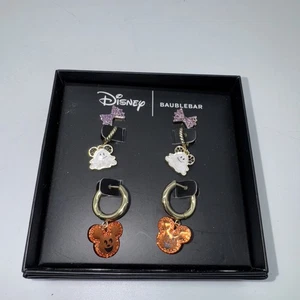 Baublebar Disney Halloween Mickey Mouse Pumpkin Ghost 3 Pairs Of Earrings - Picture 1 of 3