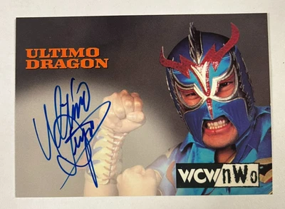 1998 Topps WCW/NWO Ultimo Dragon Authentic Signature Auto Card RARE - Image 1 of 4