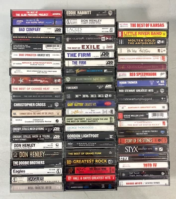 Lot of 64 Cassette Tapes 1970s-1980s-1990s Classic Rock, Easy Listening - Image 1 of 4