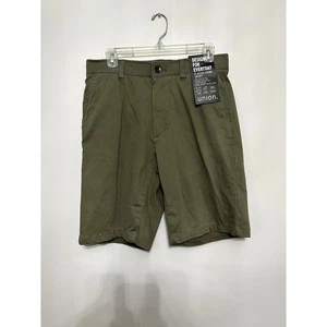 Union Men's Green Comfort Flex Chino Shorts 30" Waist NWT - Picture 1 of 10