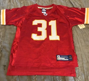 PRIEST HOLMES Kansas City CHIEFS Replica REEBOK Little Boys Large 7 Jersey NEW - Picture 1 of 3
