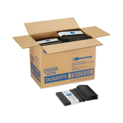 Dixie DUSSPF5 SmartStock Dispensing System Plastic Fork - Black (960/Carton) New