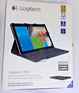 Logitech PRO Keyboard Case for Samsung Galaxy Note Pro 12.2/Galaxy Tab Pro 12.2 - Picture 1 of 9