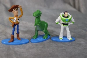 Lot Of 3 Disney Pixar Toy Story 3" Character Figures Woody, Buzz, Rex Mattel - Picture 1 of 3