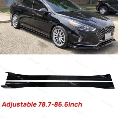 Adjustable Car Side Skirt Rocker Panel Lip For Hyundai Sonata Sedan 2011-2023 Foto 1 de 4
