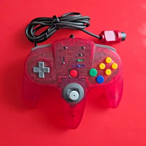 Nintendo 64 ASCII Turbo Controller CLEAR RED Official OEM N64 GENUINE tested - Bild 1 von 1