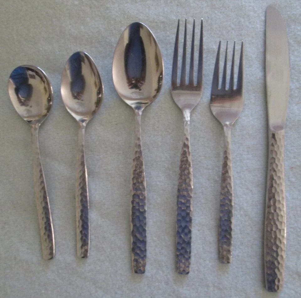 Cubiertos Oxford Hall piezas individuales - OXH122 acero inoxidable martillado - Japón Foto 1 de 1