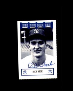 Rich Beck Signed 1992 Wiz Yankees of The 60's New York Yankees Autograph