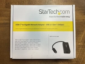 Adaptador StarTech US1GC30B Usb-c a Gigabit Ethernet Tarjeta Negra USB Tipo C - Imagen 1 de 10