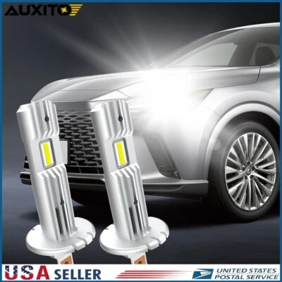 AUXITO H1 6500K White LED Headlight Bulb Conversion Kit Low Beam Replace Halogen - Image 1 of 4
