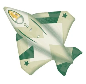 MILITARY CAMOUFLAGE FIGHTER JET PLANE 34" PARTY FOIL BALLOON! - Picture 1 of 1