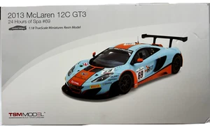 TSM Model 2013 McLaren 12C GT3 #69 Gulf Racing 1:18 True Scale Resin Car - Picture 1 of 5