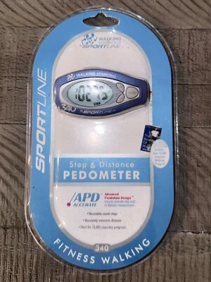 Sportline Step & Distance Pedometer New Walking Program 10,000 Steps - Image 1 of 2
