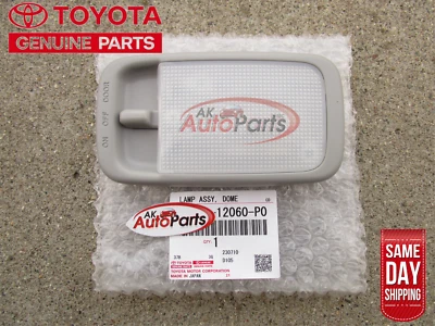 95-99 TOYOTA TERCEL INTERIOR TECHO CÚPULA LUZ LÁMPARA GRIS CLARO OEM NUEVO Foto 1 de 2