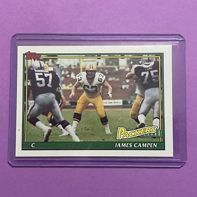 1991 Topps - James Campen #454 Green Bay Packers - Image 1 of 2