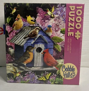 New Sealed Cobble Hill Spring Birdhouse Jigsaw Puzzle 1000 Pieces - Picture 1 of 4