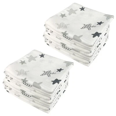 M.M.C. Baby Musselin kleine Handtuch 20x20 cm 20er PACK Spucktücher Mulltücher Muslin