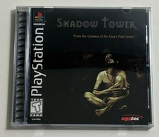 BLACK LABEL ORIGINAL AUTHENTIC PLAYSTATION PS1 GAME SHADOW TOWER AGETEC