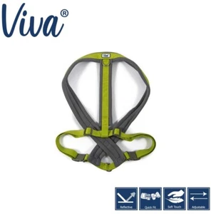 Ancol Viva X-Large Padded Dog Harness Puppy Reflective Nylon Stitch Lime XL - Picture 1 of 10